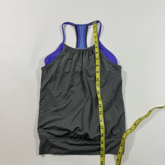 Ivivva Double Dutch Tank Top Grey Purple Size 8 - Picture 6 of 6
